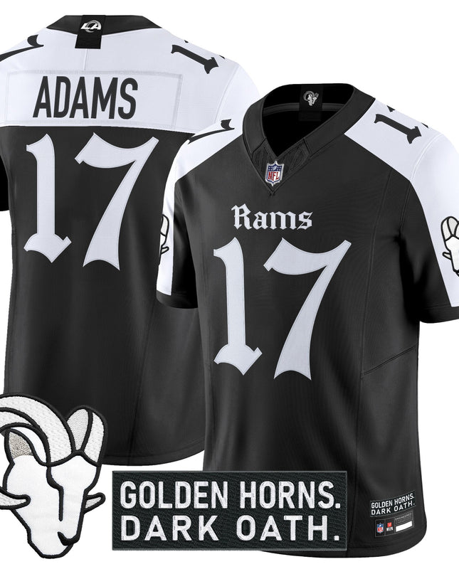 Men's Los Angeles Rams 'Gothic Horns Reforged Edition' Vapor Limited Jersey - All Stitched