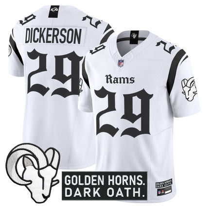 Men's Los Angeles Rams 'Gothic Horns Reforged Edition' Vapor Limited Jersey - All Stitched