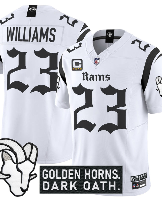 Men's Los Angeles Rams 'Gothic Horns Reforged Edition' Vapor Limited Jersey - All Stitched