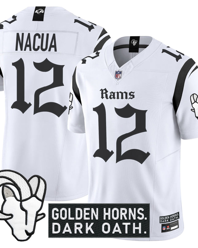 Men's Los Angeles Rams 'Gothic Horns Reforged Edition' Vapor Limited Jersey - All Stitched