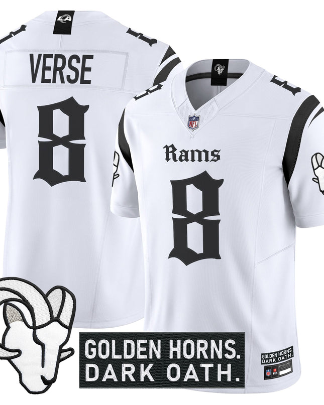 Men's Los Angeles Rams 'Gothic Horns Reforged Edition' Vapor Limited Jersey - All Stitched
