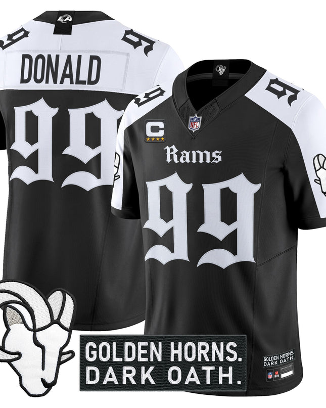 Men's Los Angeles Rams 'Gothic Horns Reforged Edition' Vapor Limited Jersey - All Stitched