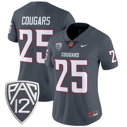 Women's Washington State Cougars 2025 Vapor Limited Jersey V2 - All Stitched