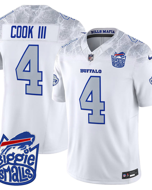 Men's Biggie Smalls × Buffalo Bills Vapor Limited Jersey - All stitched