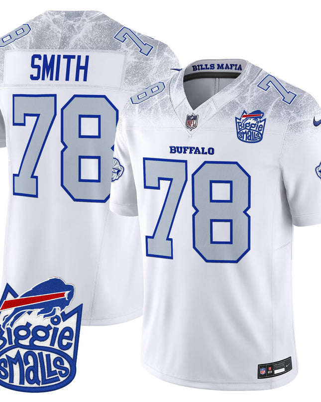 Men's Biggie Smalls × Buffalo Bills Vapor Limited Jersey - All stitched