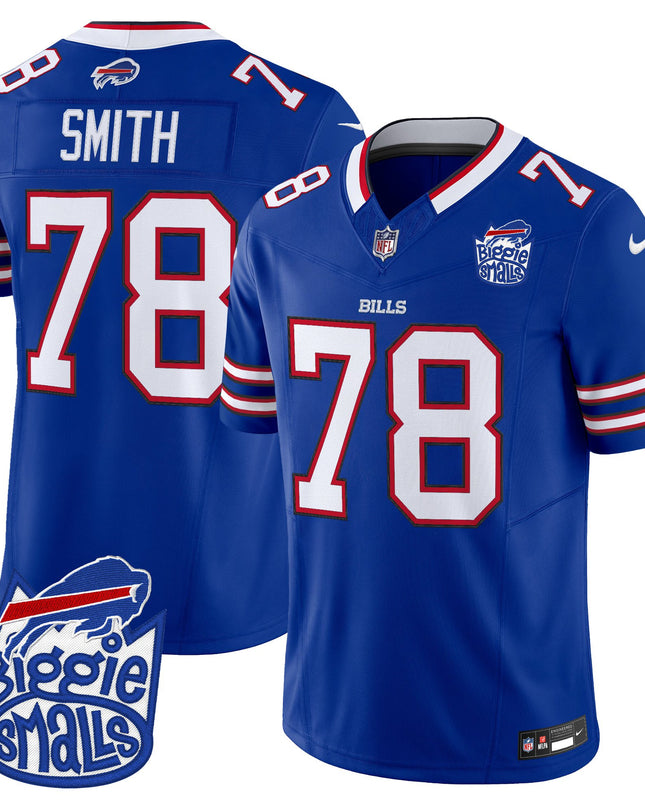 Men's Biggie Smalls × Buffalo Bills Vapor Limited Jersey - All stitched