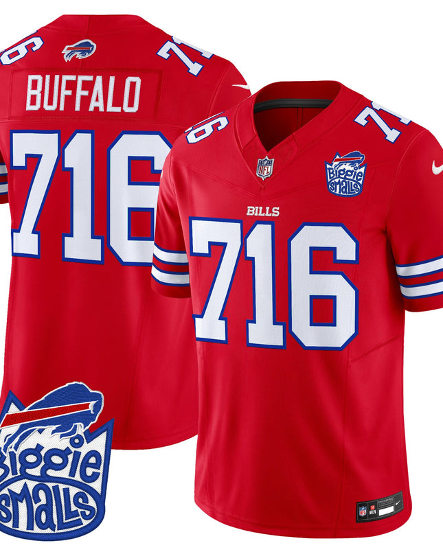 Men's Biggie Smalls × Buffalo Bills Vapor Limited Jersey - All stitched