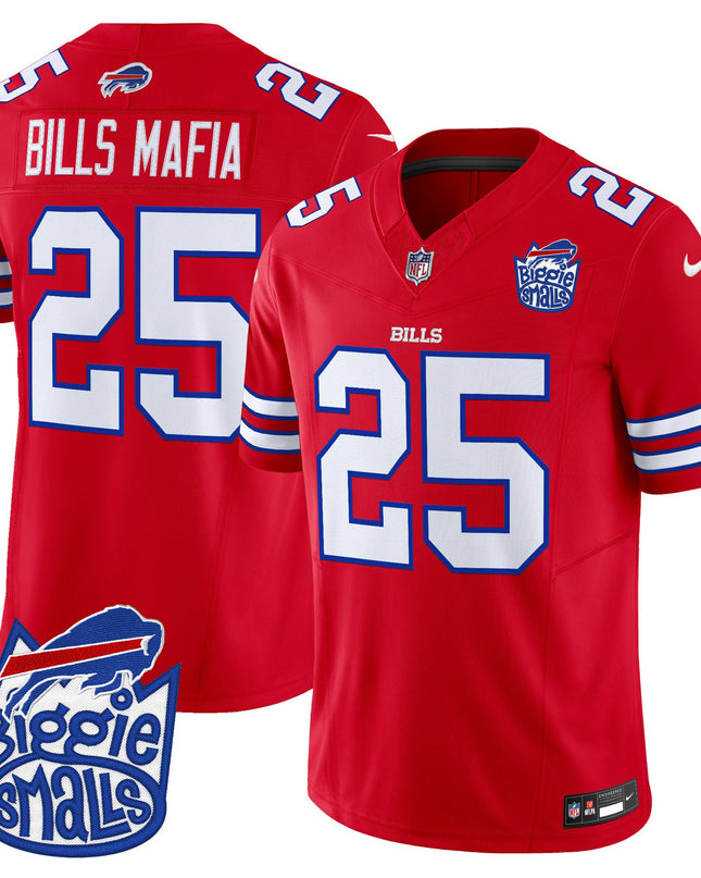 Men's Biggie Smalls × Buffalo Bills Vapor Limited Jersey - All stitched