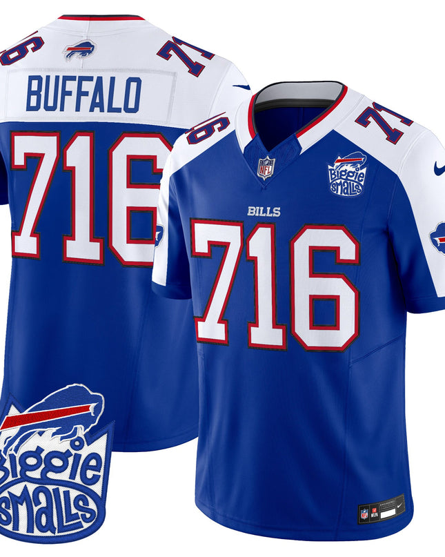 Men's Biggie Smalls × Buffalo Bills Vapor Limited Jersey - All stitched