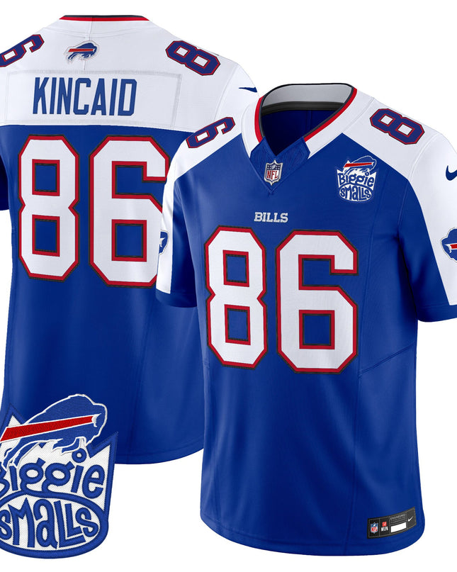 Men's Biggie Smalls × Buffalo Bills Vapor Limited Jersey - All stitched