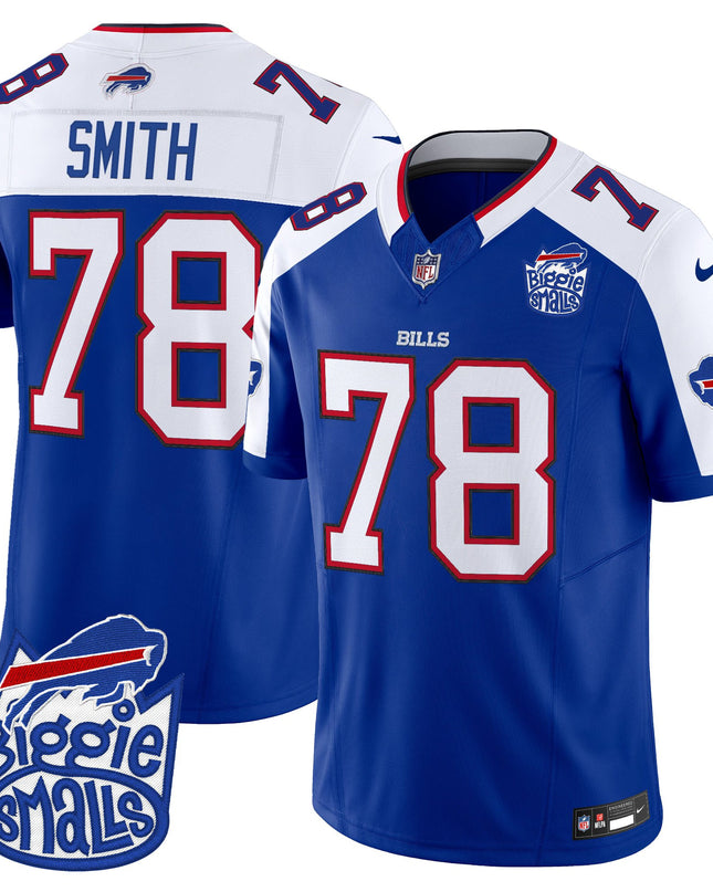Men's Biggie Smalls × Buffalo Bills Vapor Limited Jersey - All stitched