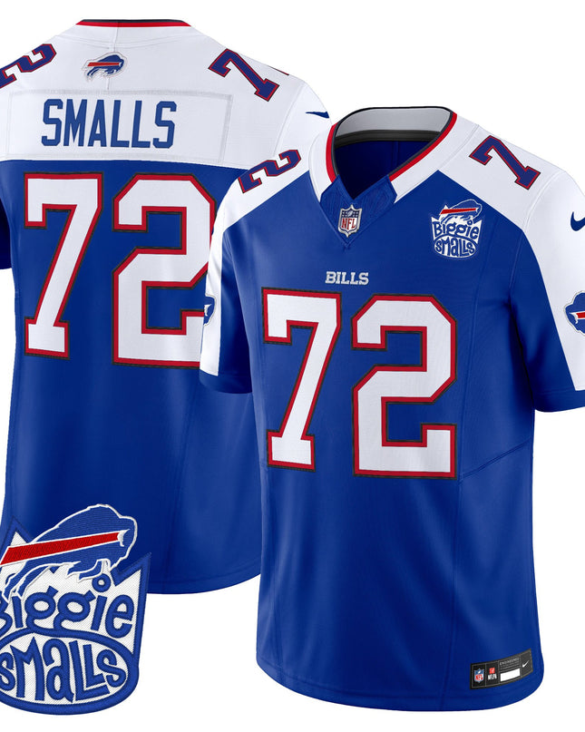 Men's Biggie Smalls × Buffalo Bills Vapor Limited Jersey - All stitched