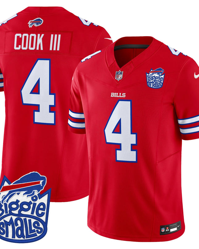 Men's Biggie Smalls × Buffalo Bills Vapor Limited Jersey - All stitched