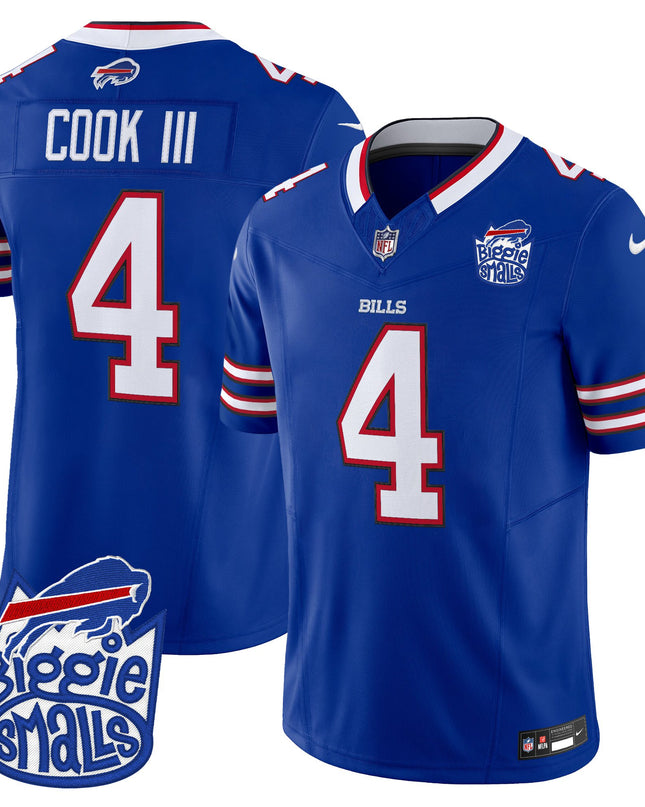 Men's Biggie Smalls × Buffalo Bills Vapor Limited Jersey - All stitched