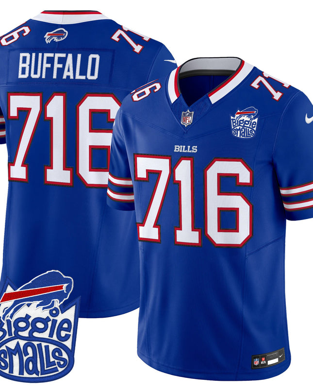 Men's Biggie Smalls × Buffalo Bills Vapor Limited Jersey - All stitched