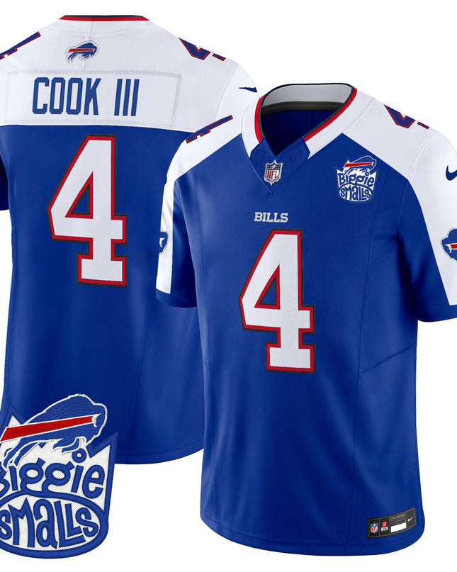 Men's Biggie Smalls × Buffalo Bills Vapor Limited Jersey - All stitched