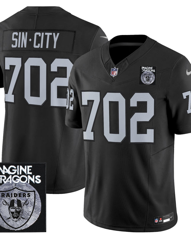 Men's Imagine Dragons x Las Vegas Raiders Vapor Limited Jersey - All Stitched