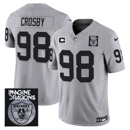 Men's Imagine Dragons x Las Vegas Raiders Vapor Limited Jersey - All Stitched