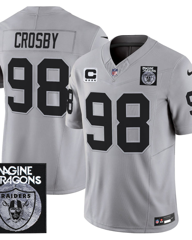 Men's Imagine Dragons x Las Vegas Raiders Vapor Limited Jersey - All Stitched