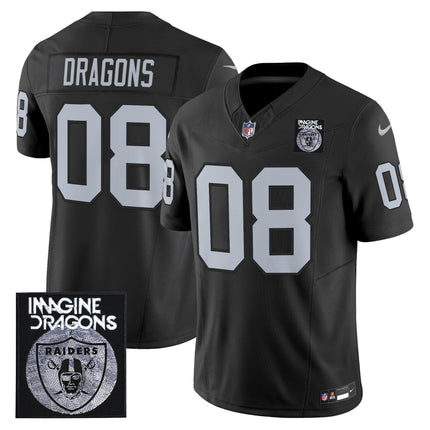 Men's Imagine Dragons x Las Vegas Raiders Vapor Limited Jersey - All Stitched
