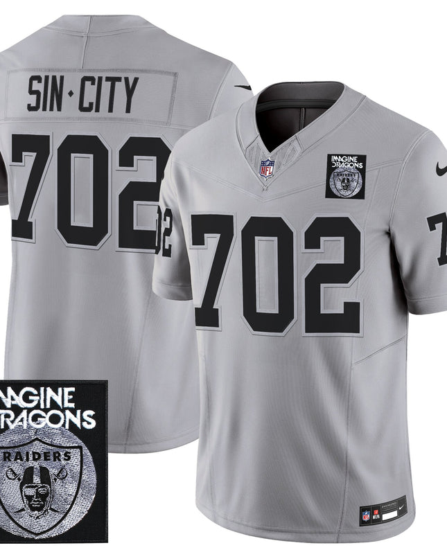 Men's Imagine Dragons x Las Vegas Raiders Vapor Limited Jersey - All Stitched