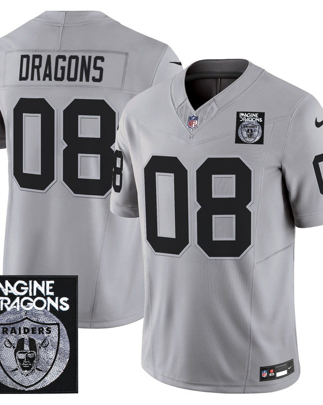 Men's Imagine Dragons x Las Vegas Raiders Vapor Limited Jersey - All Stitched