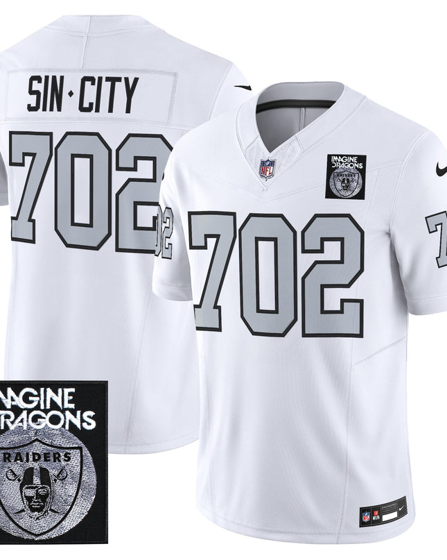 Men's Imagine Dragons x Las Vegas Raiders Vapor Limited Jersey - All Stitched