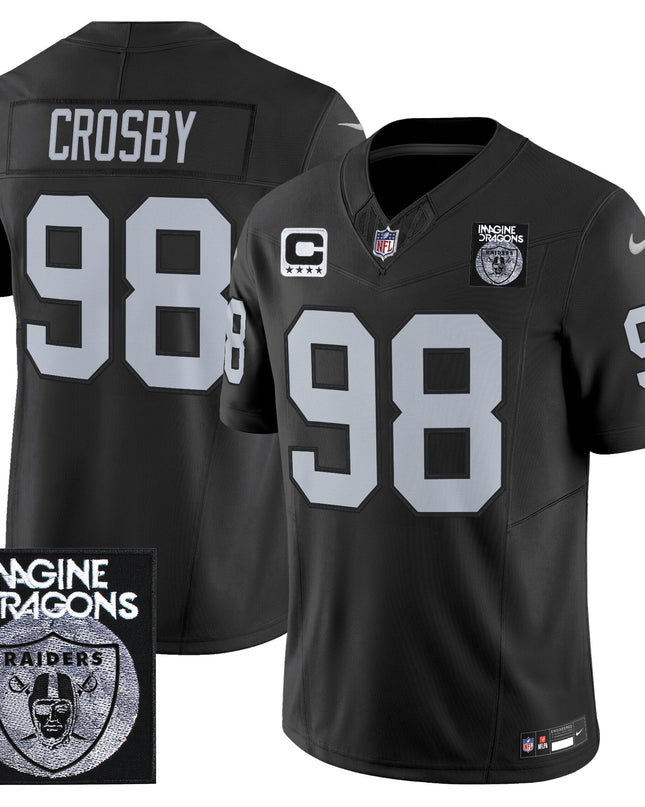 Men's Imagine Dragons x Las Vegas Raiders Vapor Limited Jersey - All Stitched