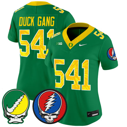 Women's Oregon Ducks 2025 'Grateful Ducks x Grateful Dead' Vapor Limited Jersey - All Stitched