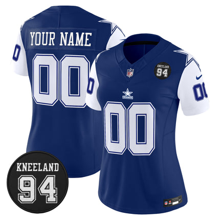 Dallas Cowboys #94 Marshawn Kneeland Memorial Patch Vapor Limited Custom Jersey - All Stitched