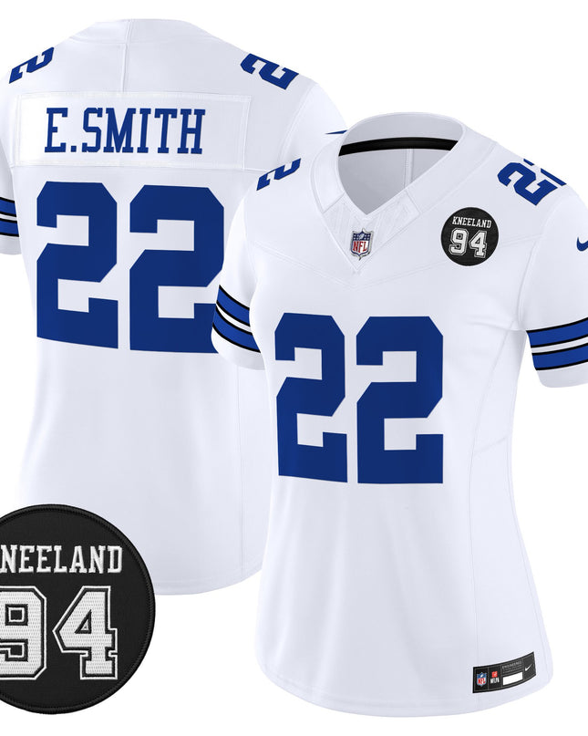 Women's Dallas Cowboys #94 Marshawn Kneeland Memorial Patch Vapor Limited Jersey - All Stitched