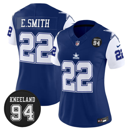 Women's Dallas Cowboys #94 Marshawn Kneeland Memorial Patch Vapor Limited Jersey - All Stitched