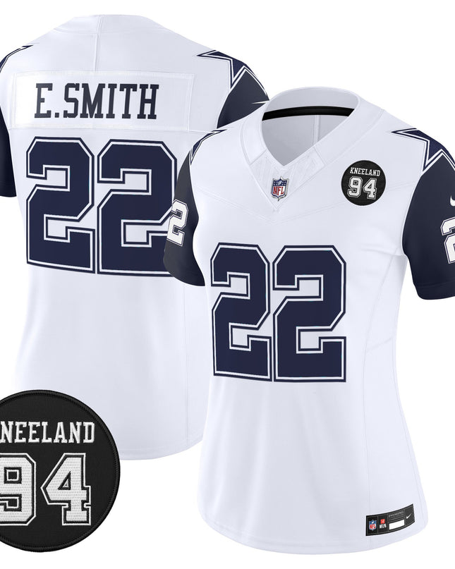 Women's Dallas Cowboys #94 Marshawn Kneeland Memorial Patch Vapor Limited Jersey - All Stitched