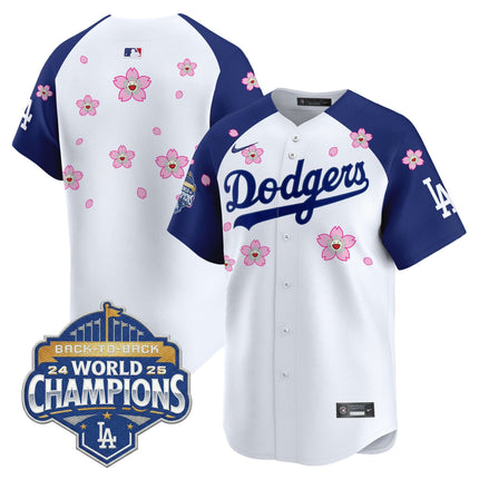 Men's Dodgers 2025 Back-To-Back Champions x Tokyo Series Vapor Premier Limited Jersey - Stitched