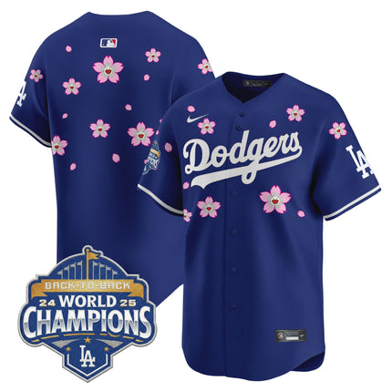 Men's Dodgers 2025 Back-To-Back Champions x Tokyo Series Vapor Premier Limited Jersey - Stitched