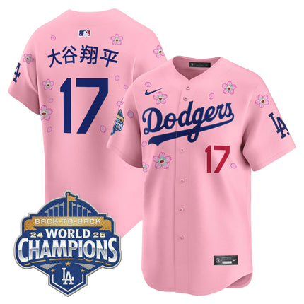 Men's Dodgers 2025 Back-To-Back Champions x Tokyo Series Vapor Premier Limited Jersey - Stitched