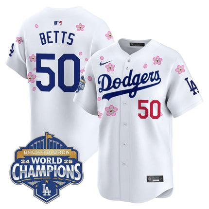 Men's Dodgers 2025 Back-To-Back Champions x Tokyo Series Vapor Premier Limited Jersey - Stitched
