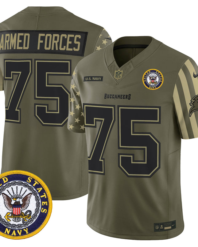 Men's Tampa Bay Buccaneers x U.S. Military Veteran Vapor Limited Jersey - All Stitched