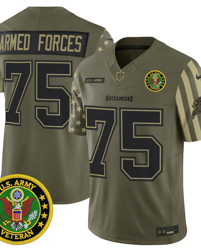 Men's Tampa Bay Buccaneers x U.S. Military Veteran Vapor Limited Jersey - All Stitched