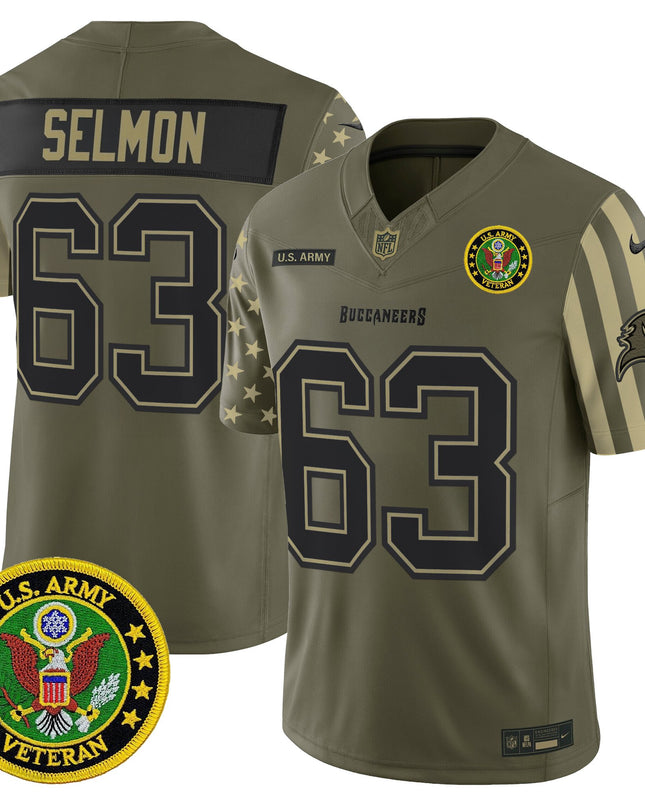 Men's Tampa Bay Buccaneers x U.S. Military Veteran Vapor Limited Jersey - All Stitched