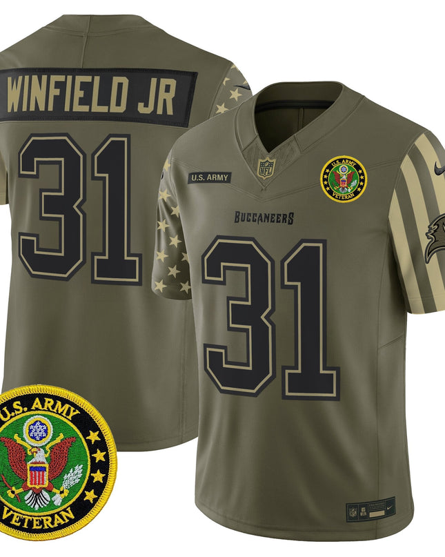Men's Tampa Bay Buccaneers x U.S. Military Veteran Vapor Limited Jersey - All Stitched
