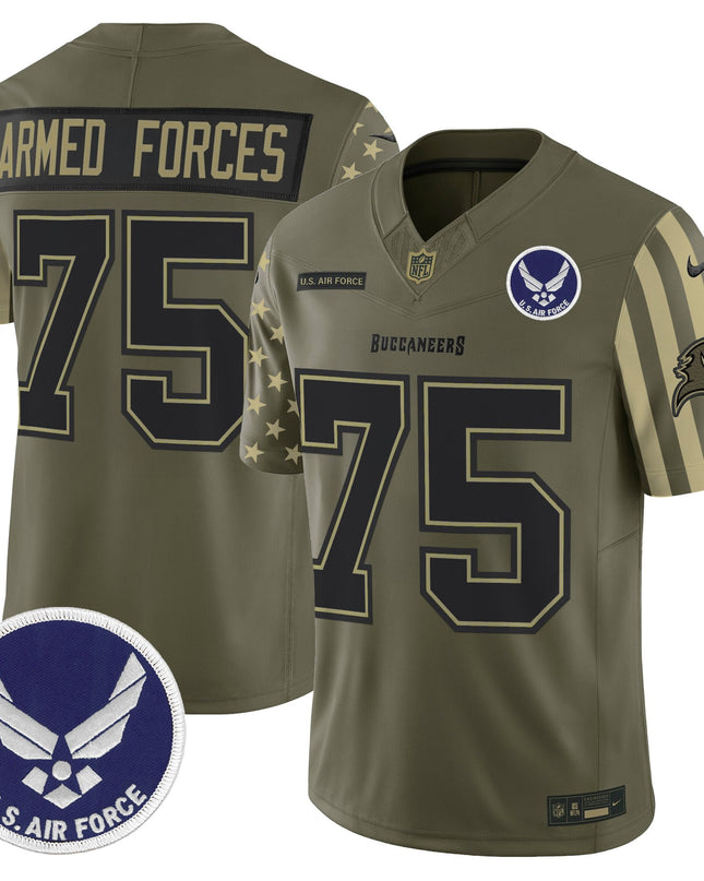 Men's Tampa Bay Buccaneers x U.S. Military Veteran Vapor Limited Jersey - All Stitched
