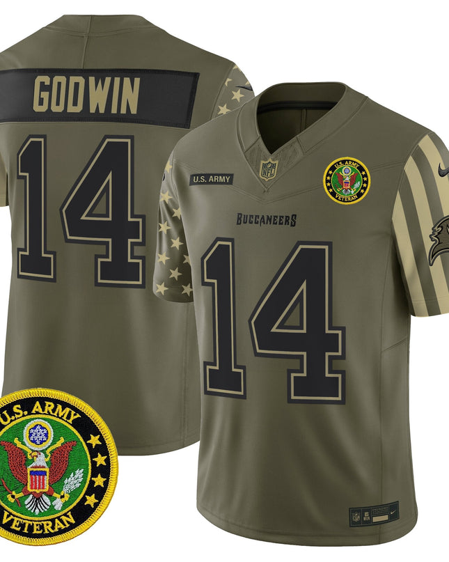 Men's Tampa Bay Buccaneers x U.S. Military Veteran Vapor Limited Jersey - All Stitched