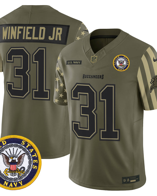 Men's Tampa Bay Buccaneers x U.S. Military Veteran Vapor Limited Jersey - All Stitched