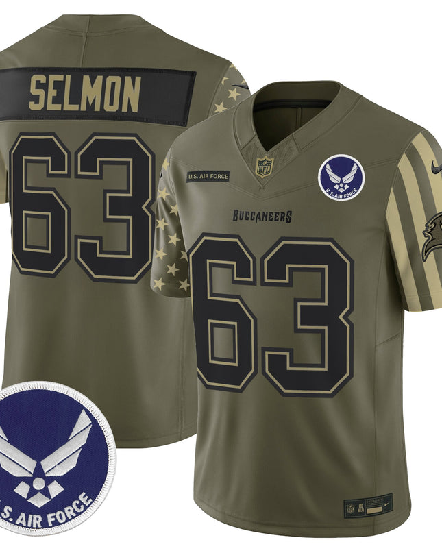 Men's Tampa Bay Buccaneers x U.S. Military Veteran Vapor Limited Jersey - All Stitched