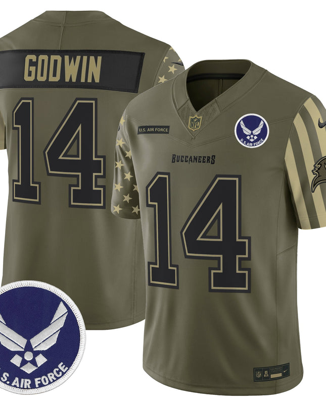 Men's Tampa Bay Buccaneers x U.S. Military Veteran Vapor Limited Jersey - All Stitched