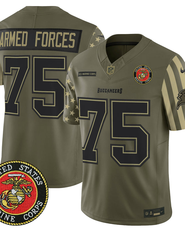 Men's Tampa Bay Buccaneers x U.S. Military Veteran Vapor Limited Jersey - All Stitched