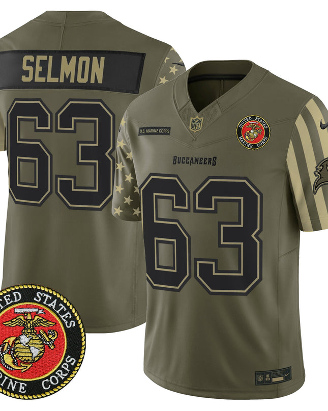 Men's Tampa Bay Buccaneers x U.S. Military Veteran Vapor Limited Jersey - All Stitched