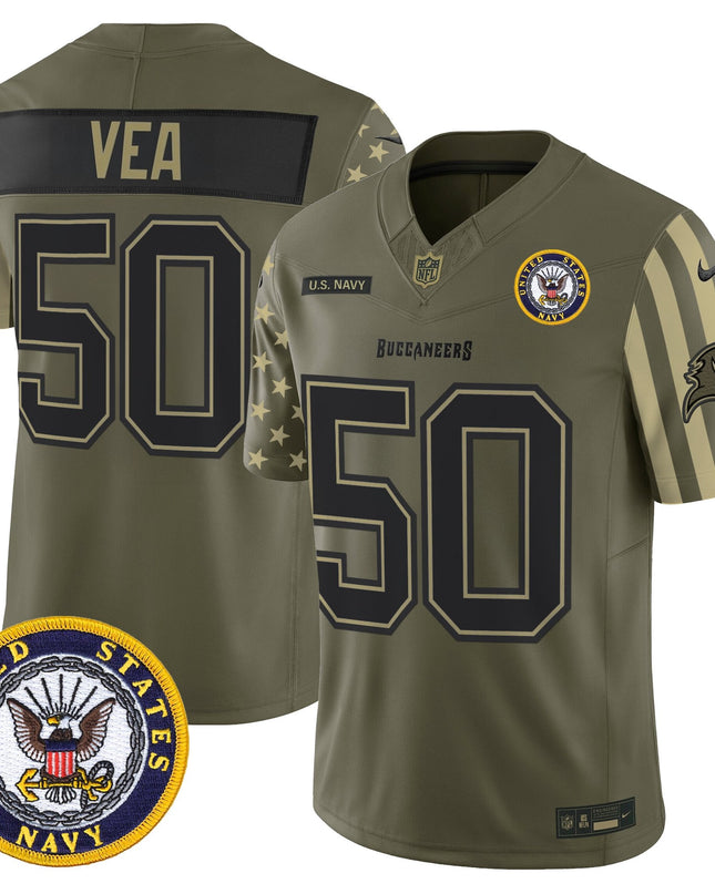 Men's Tampa Bay Buccaneers x U.S. Military Veteran Vapor Limited Jersey - All Stitched