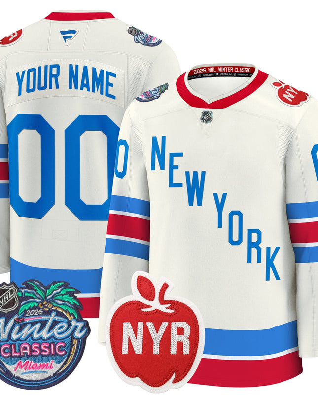 New York Rangers 2026 Winter Classic Premium Custom Jersey - All Stitched